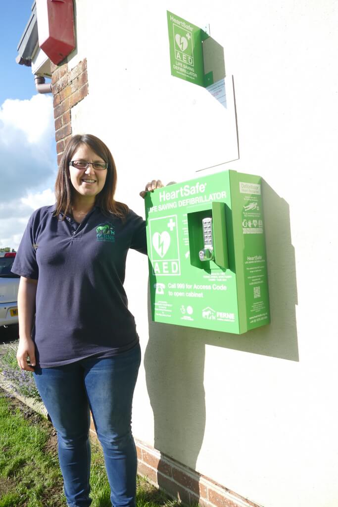 Life-saving defibrillator installed at Ferne
