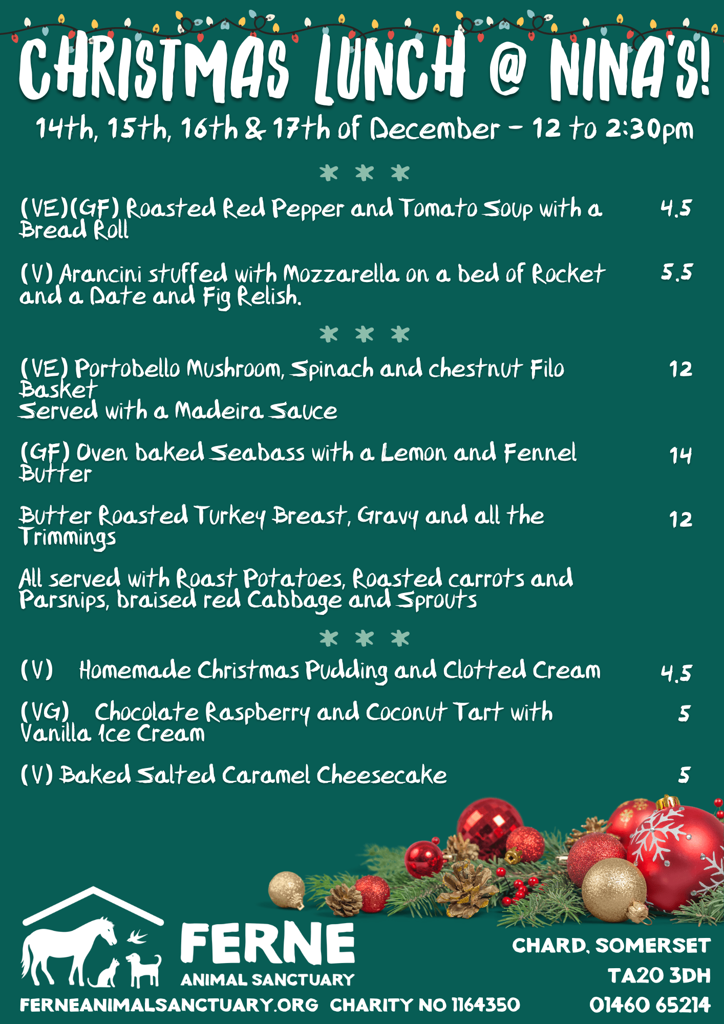 Christmas Lunch @ Ferne!