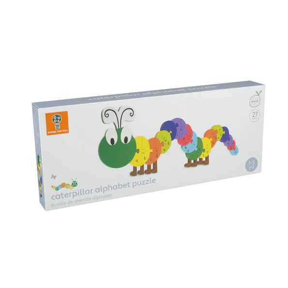 Caterpillar Wooden Alphabet Puzzle Buy Shop Online at Ferne