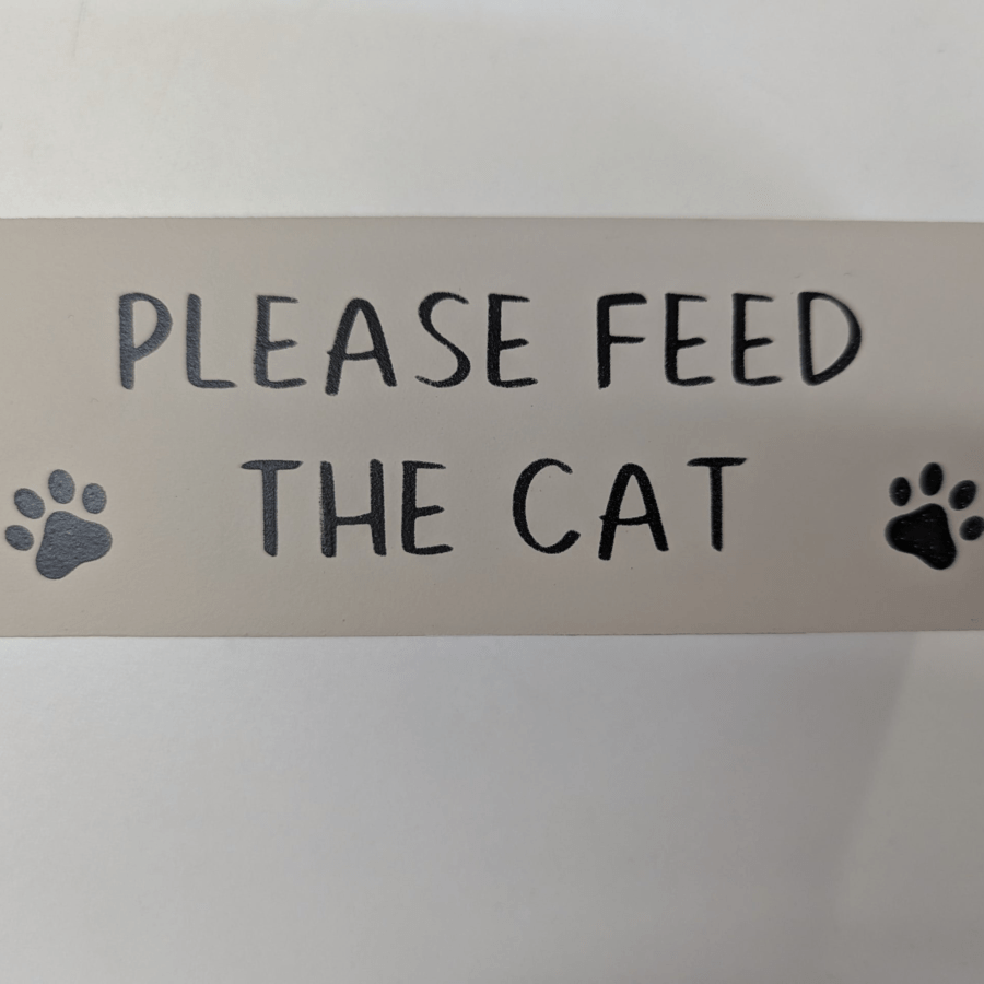 Reversible Cat Sign