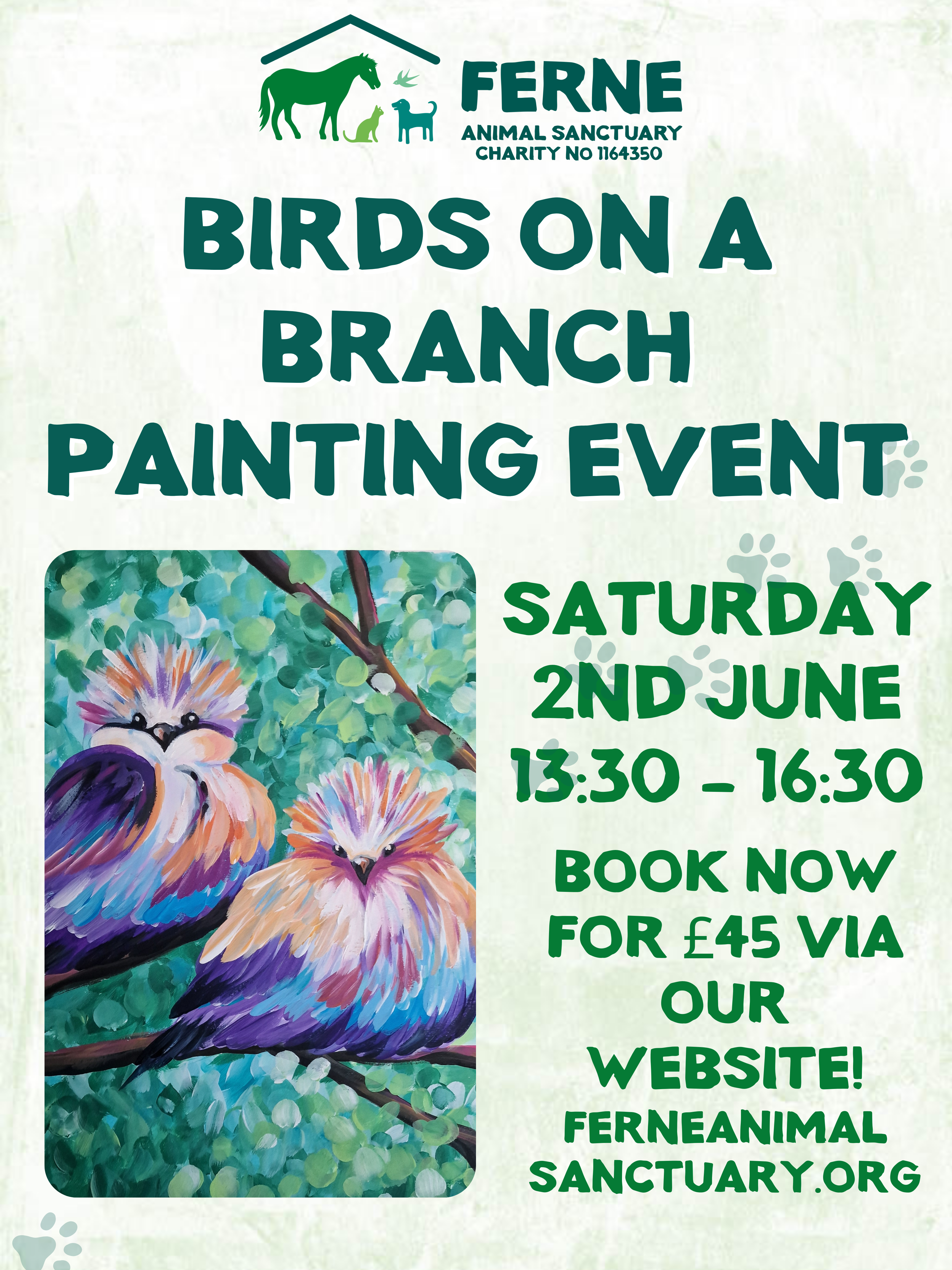 Birds on a branch Paint Event