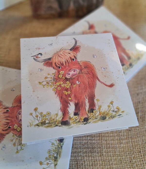 Highland Cow Memo Pad