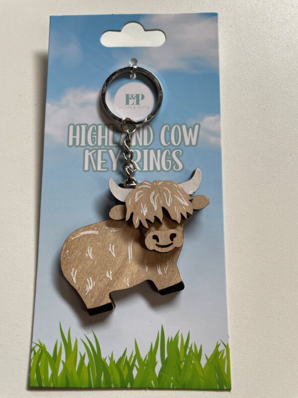 Highland Cow Key Rings