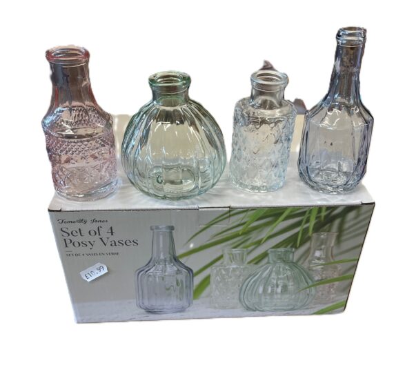 Posy Vase Bottles (Set Of 4)