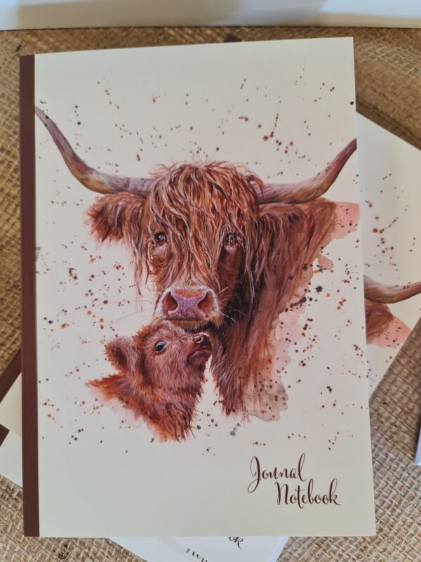 Highland Cow A5 Journal Notebook