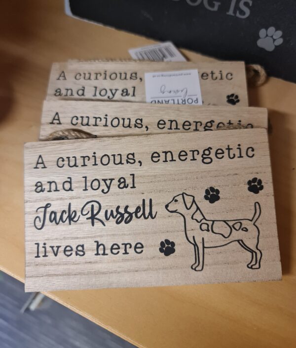 Jack Russell Wooden Sign