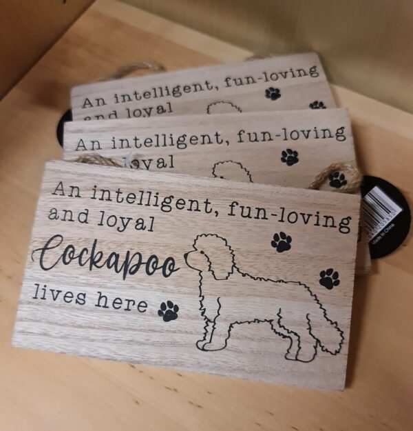 Cockapoo Wooden Sign