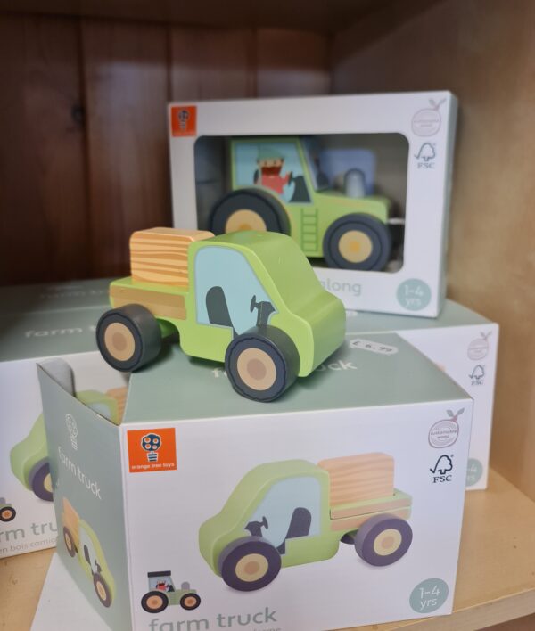 Wooden First Push Along Farm Truck