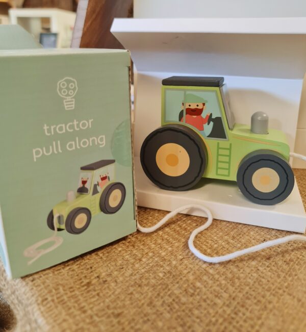 Wooden Pull-Along Tractor