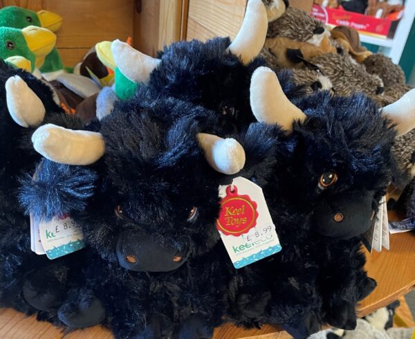 Black Highland Cow 18cm