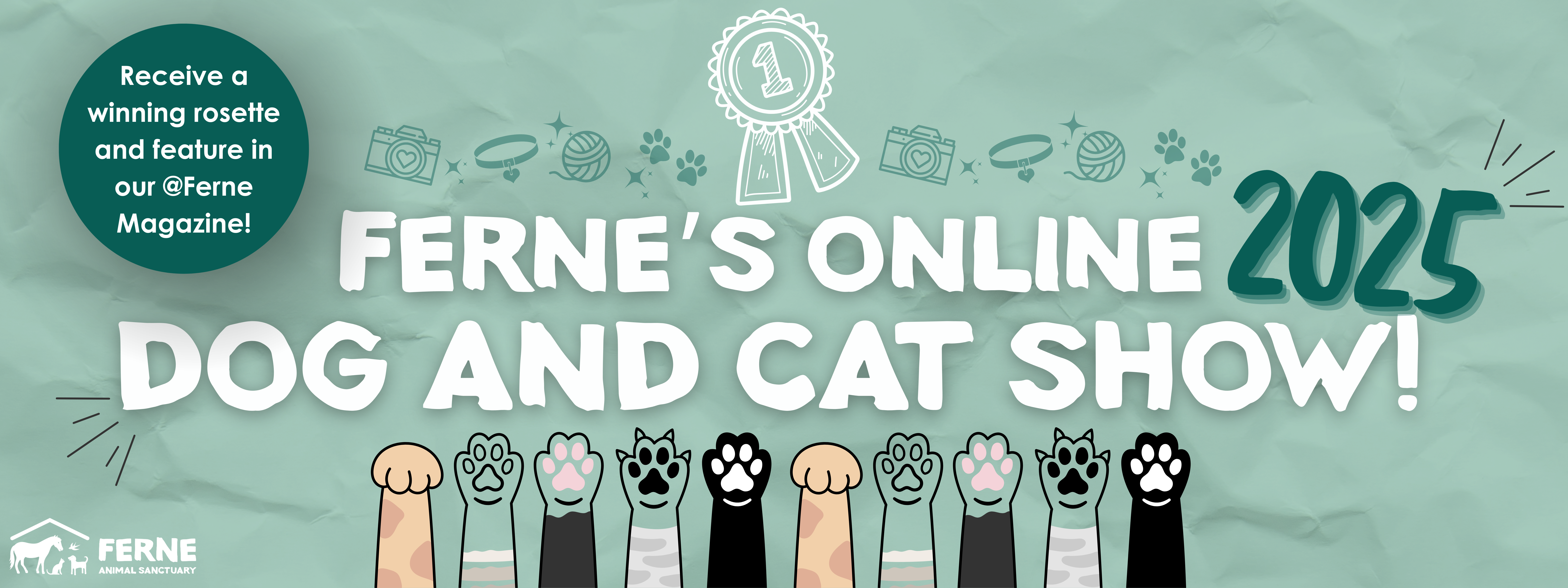Online Dog & Cat Show 2025 Web page banner
