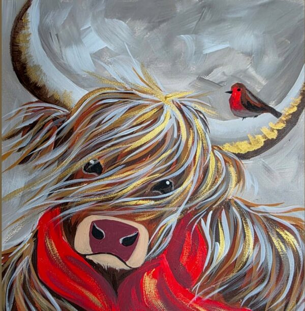 True To Your Art Highland Cow Painting Workshop