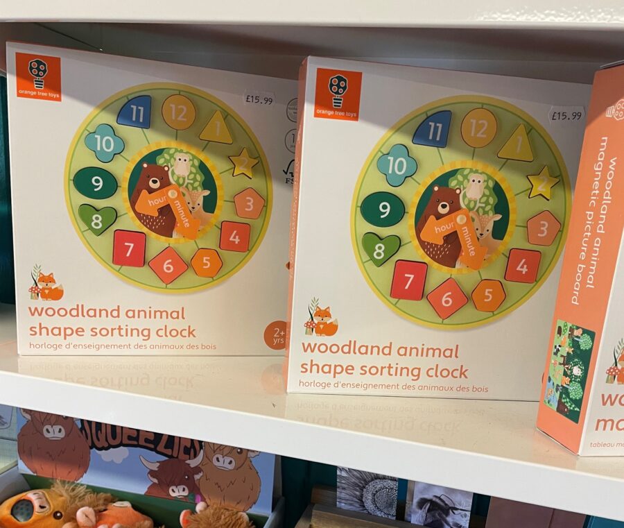 Woodland Animal Shape Sorting Clock