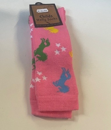 Childs welly Socks - Unicorns