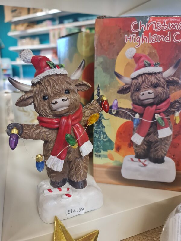 Christmas Highland Cow