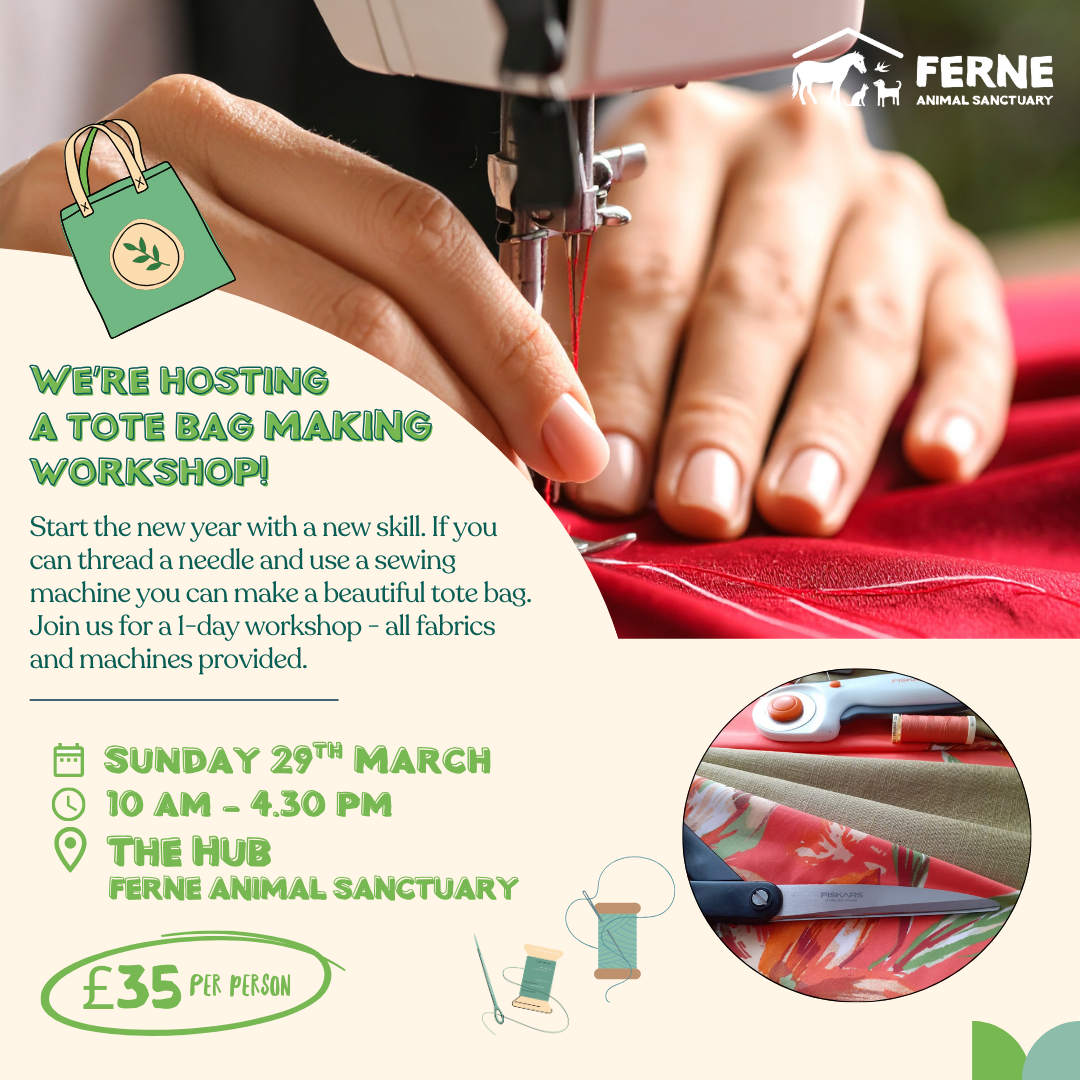 Ferne Animal sanctuary Tote bag workshop
