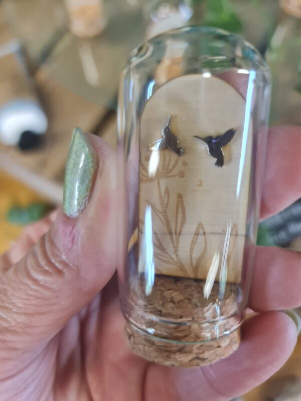 Silver Hummingbird Earrings