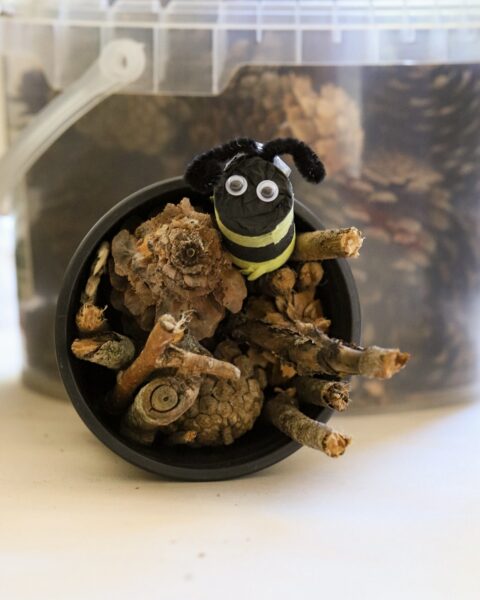 Children's bee hotel creative corner