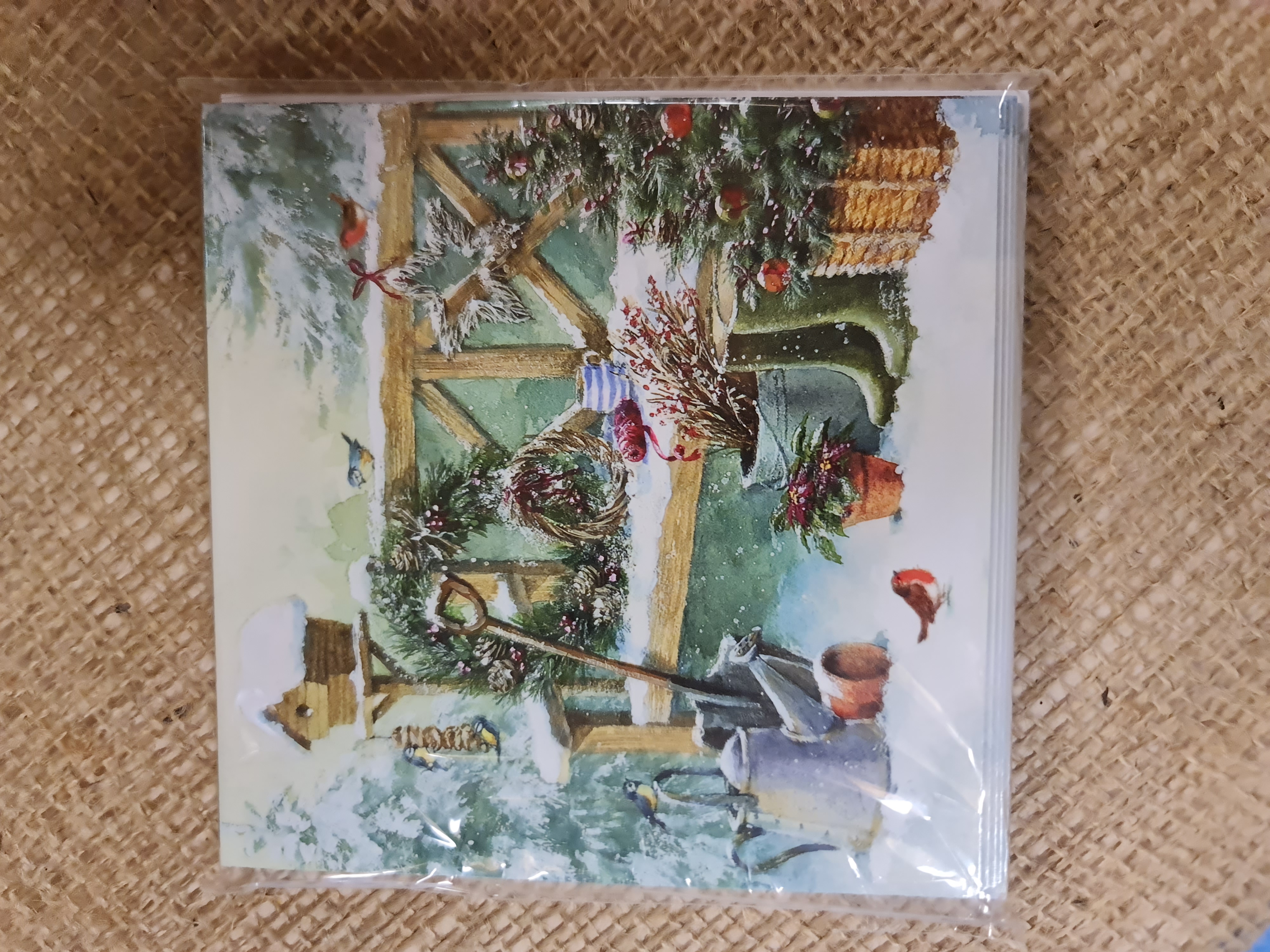 Garden Friends Christmas Card pack of 10