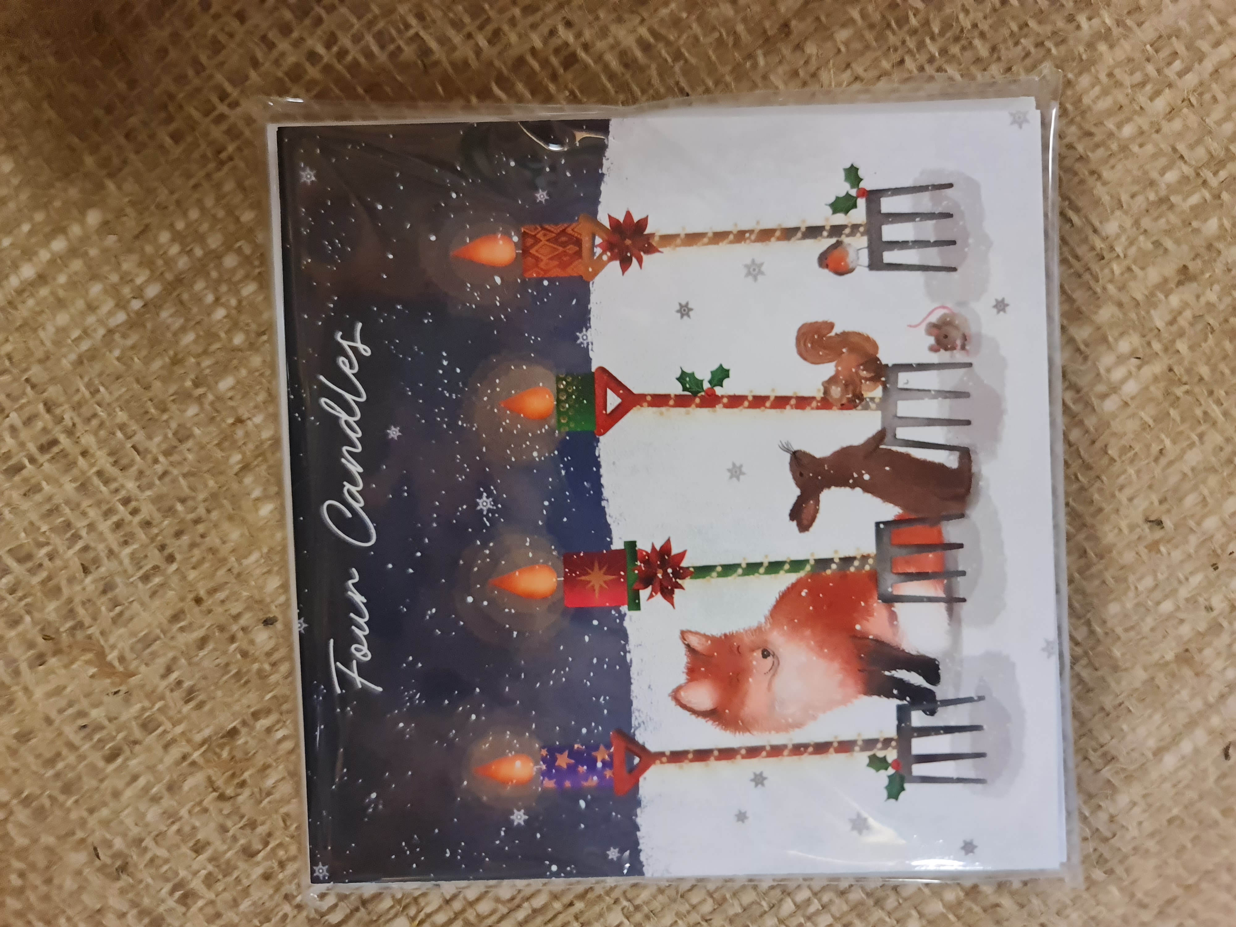 Four Candles Christmas Cards 10 pack